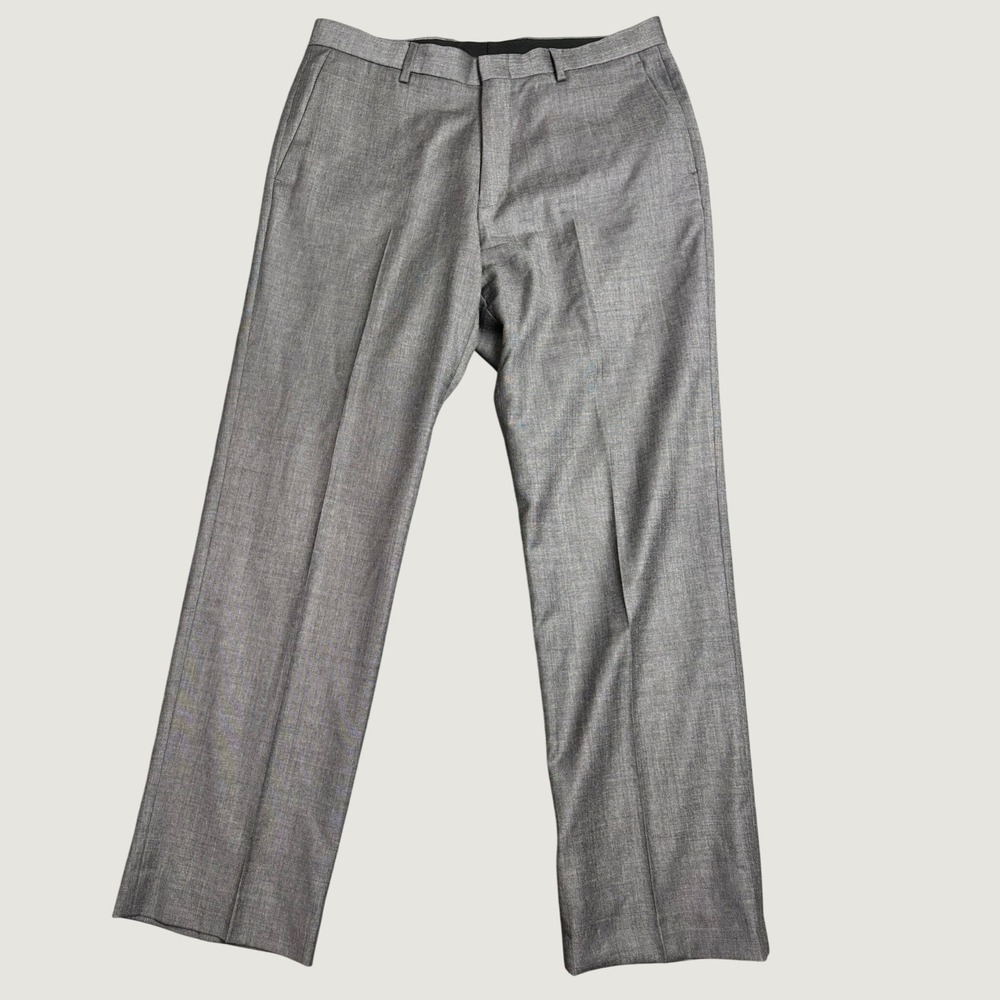 J Crew Ludlow Pants Mens 32x30 Grey Tollegno 1900 Italian Wool Dress Trousers